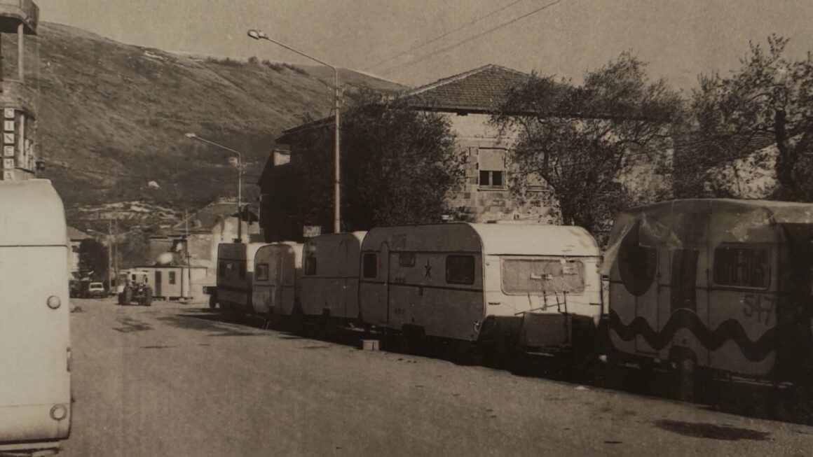 Vaches et caravanes pour l'Irpinia